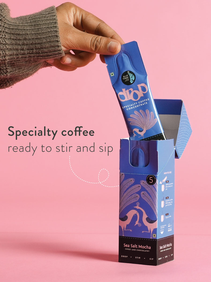 Sea Salt Mocha Drop Specialty Coffee Concentrate Box of 5