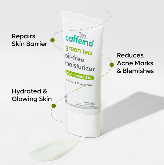 Green Tea Oil-Free Moisturizer with 5% Niacinamide - 50 ml