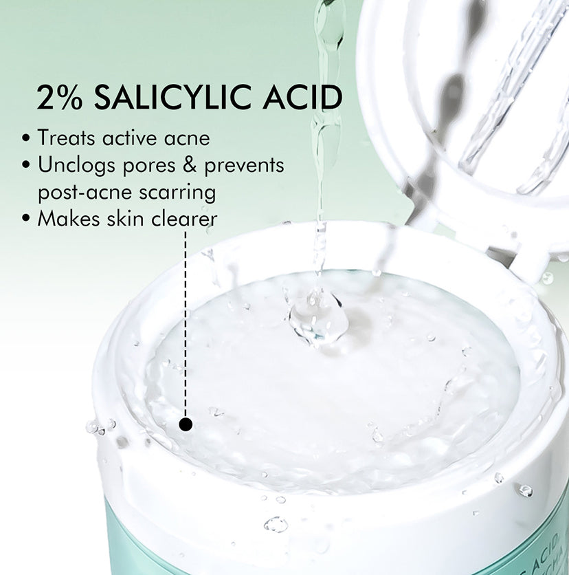2% Salicylic Acid Serum-Acne Pads with Matcha Tea - 40 N