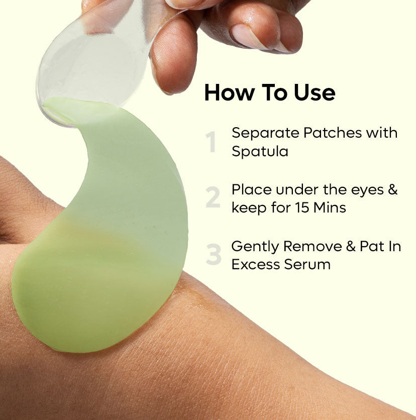 Green Tea & 1% Caffeine Hydrogel Under Eye Patches - 30 pairs
