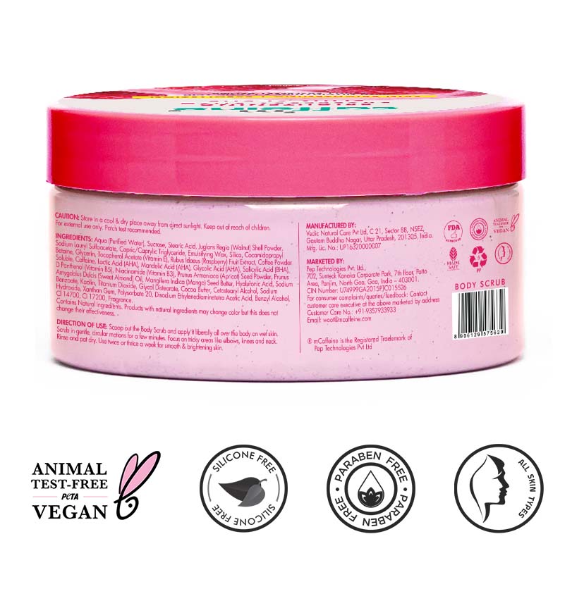 Brightening Raspberry Body Scrub | Vit C Rich - 175g