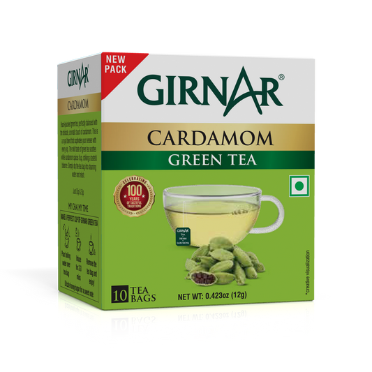 Green Tea Bags - Cardamom 10 Tea Bags