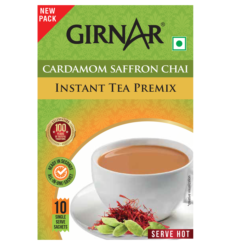 Instant Tea Premix With Cardamom-Saffron 10 Sachets