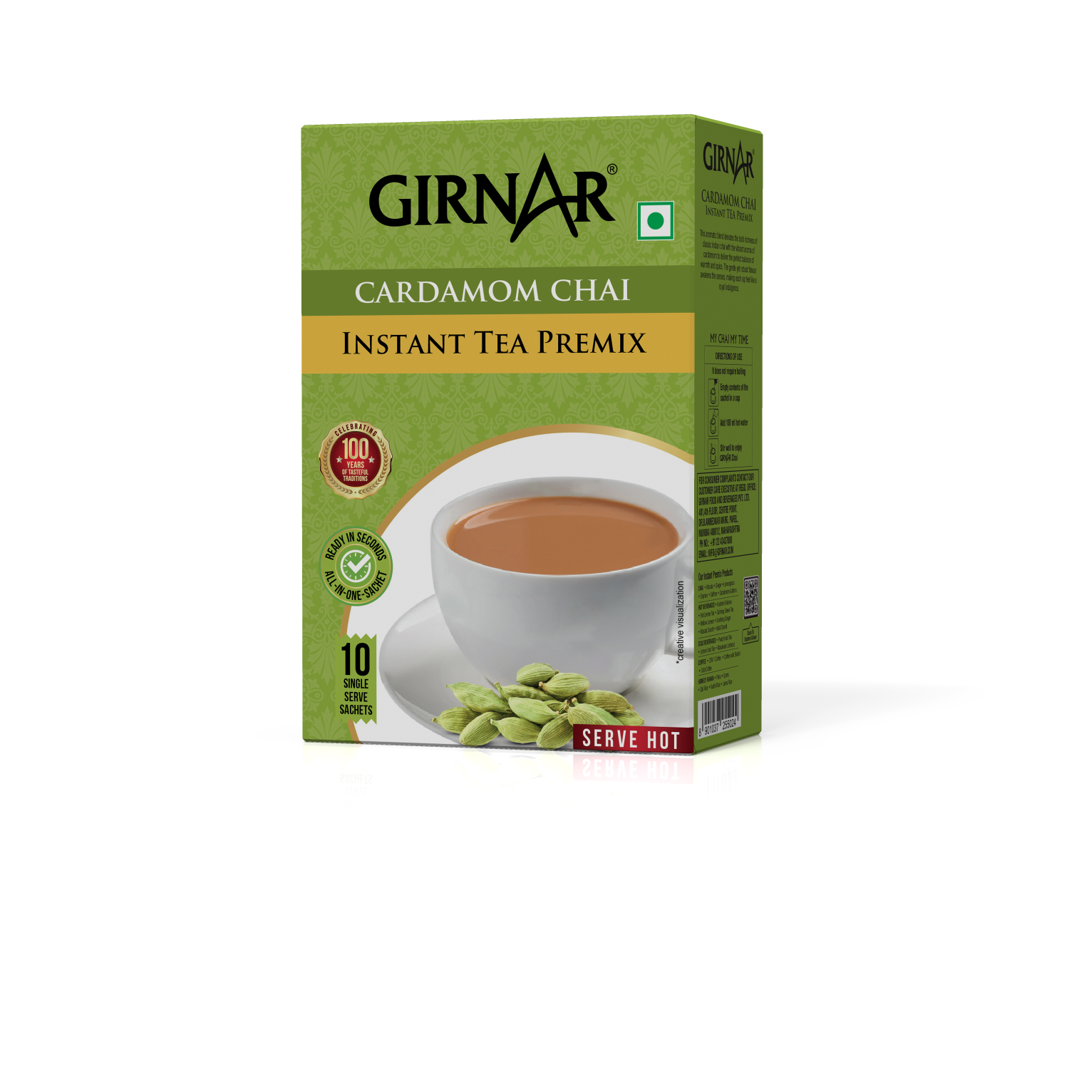 Instant Tea Premix With Cardamom 10 Sachets