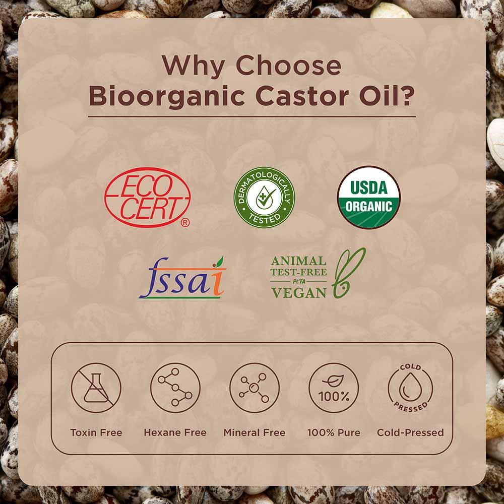 Pure & Organic Castor Oil - 200ml 200ml