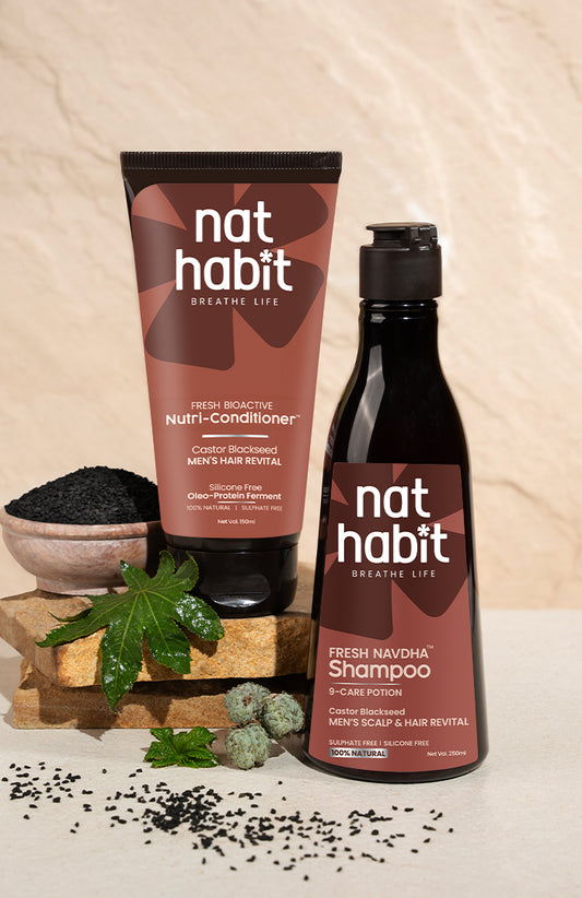 Castor Blackseed Navdha Shampoo & Nutri-Conditioner コンボパック2点入り