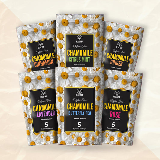 Chamomile Herbal Tea Sampler Packs - 6 Flavors