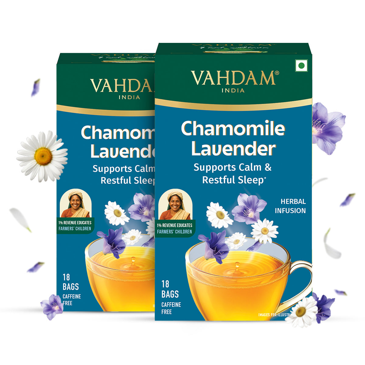Chamomile Lavender Herbal Infusion 18 TB Pack of 2