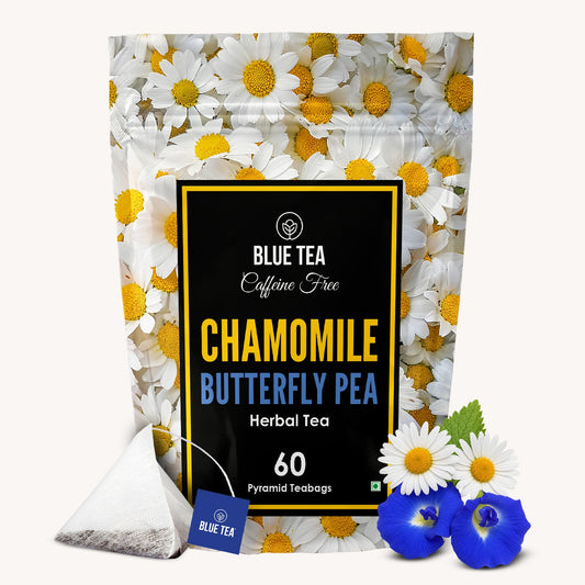 【Blue Tea】 Chamomile Butterfly Pea Herbal Tea  - 30 Teabags｜カモミール バタフライピー ハーバルティー 30ティーバッグ｜30 Tea Bags