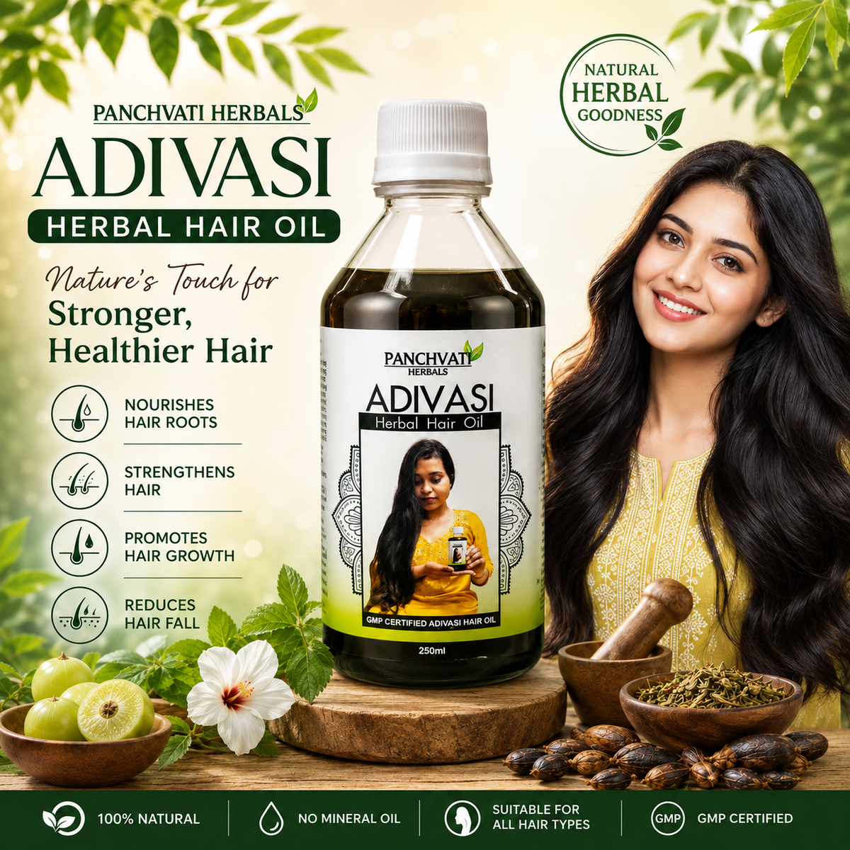 Adivashi Hair Oil 250ml x 2
