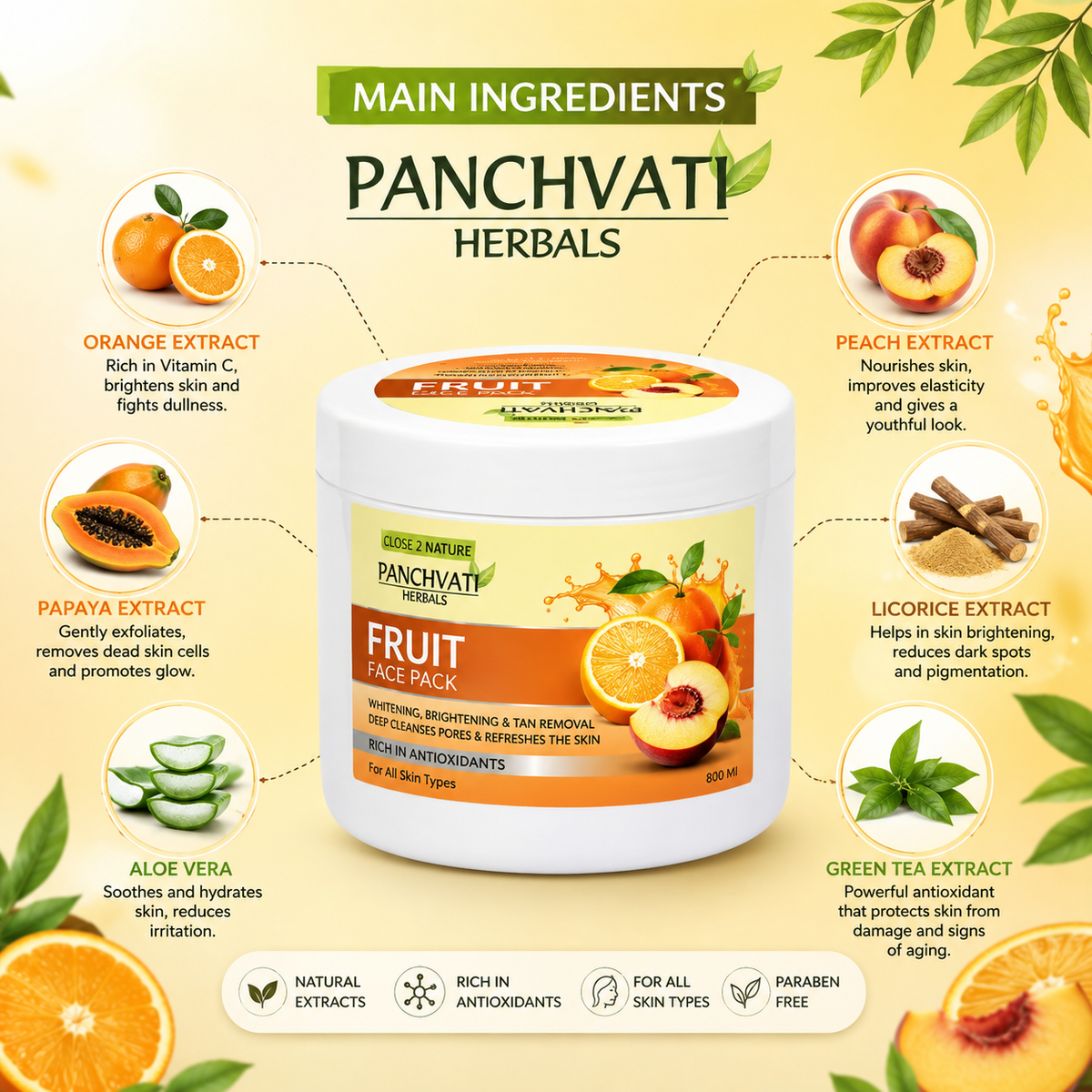 Fruit Face Pack 800ml