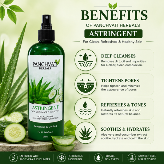Astringent with Aloe Vera & Cucumber 500ml