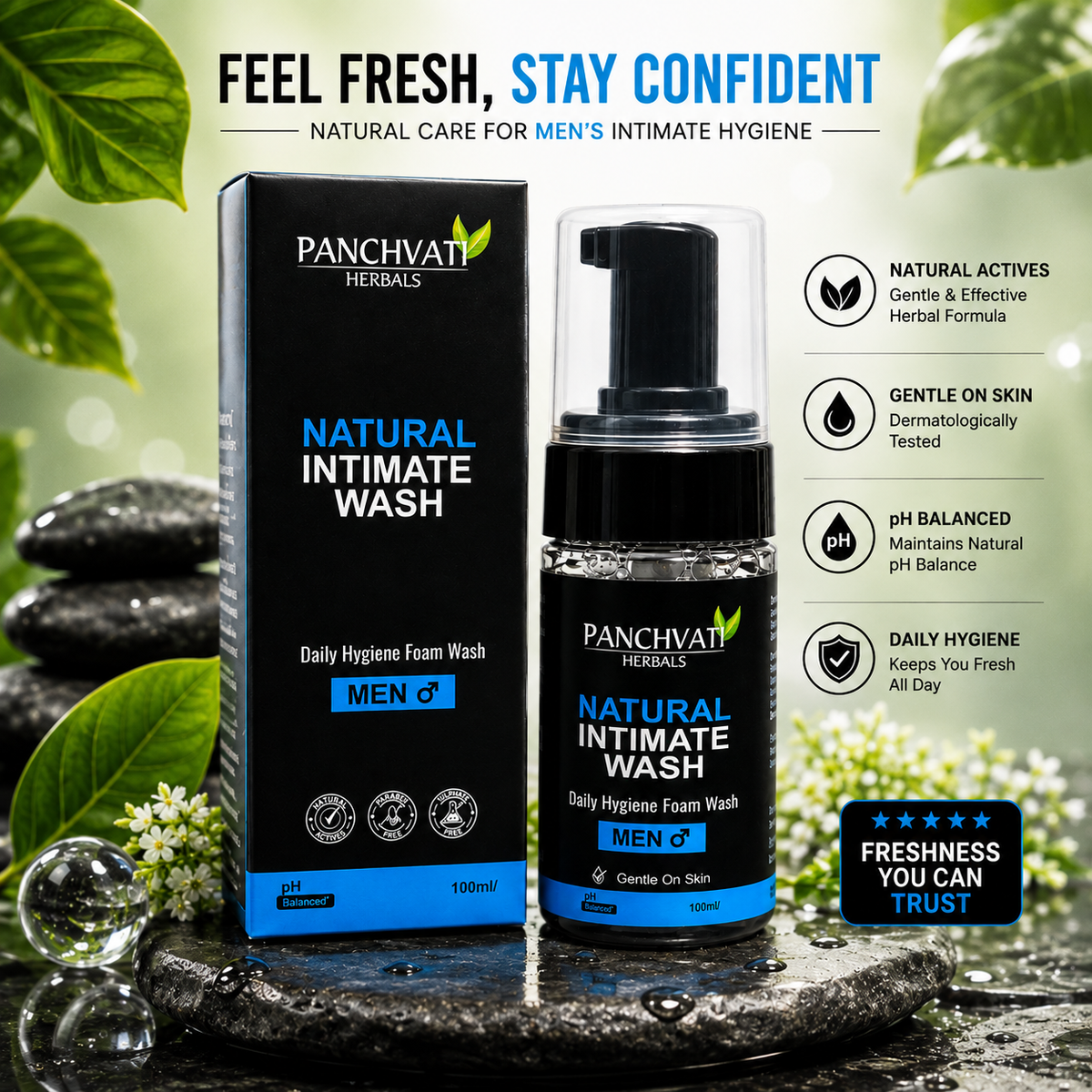 Natural Intimate Wash for Men 100ml