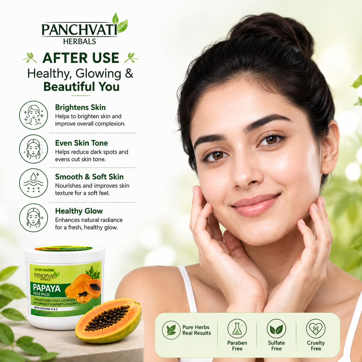 Papaya Face Pack 800ml