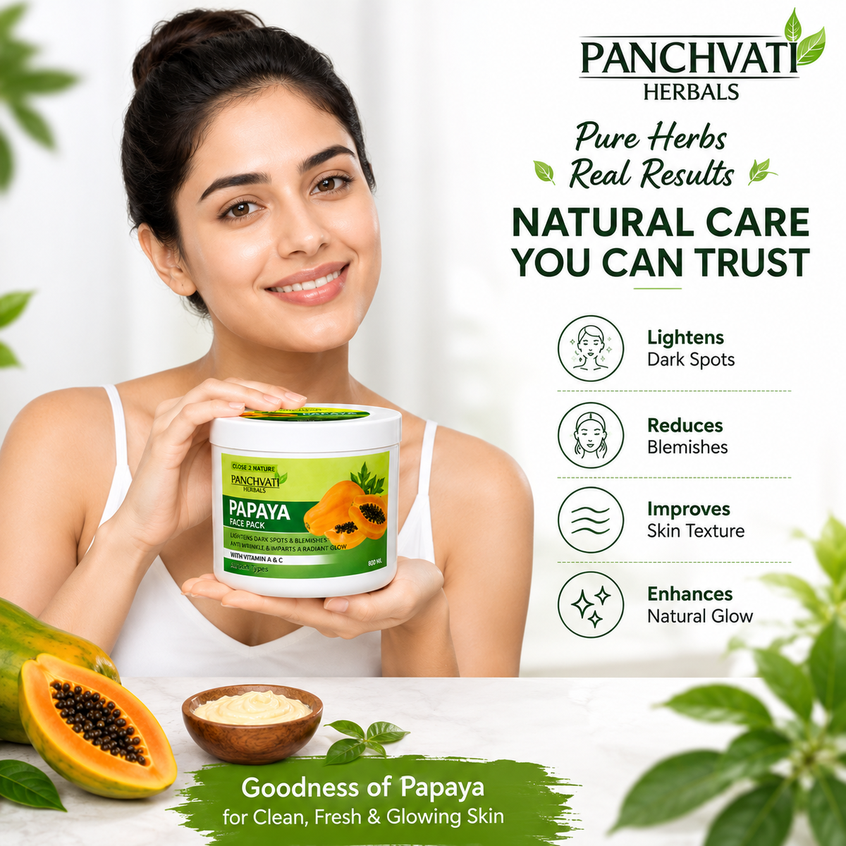 Papaya Face Pack 800ml