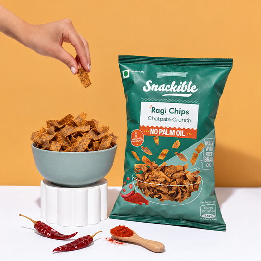 【Snackible】 Chatpata Crunch Ragi Chips｜チャトパタクランチ ラギチップス｜170g