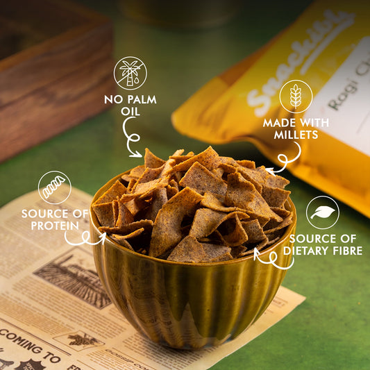 【Snackible】 Chatpata Crunch Ragi Chips｜チャトパタクランチ ラギチップス｜57g