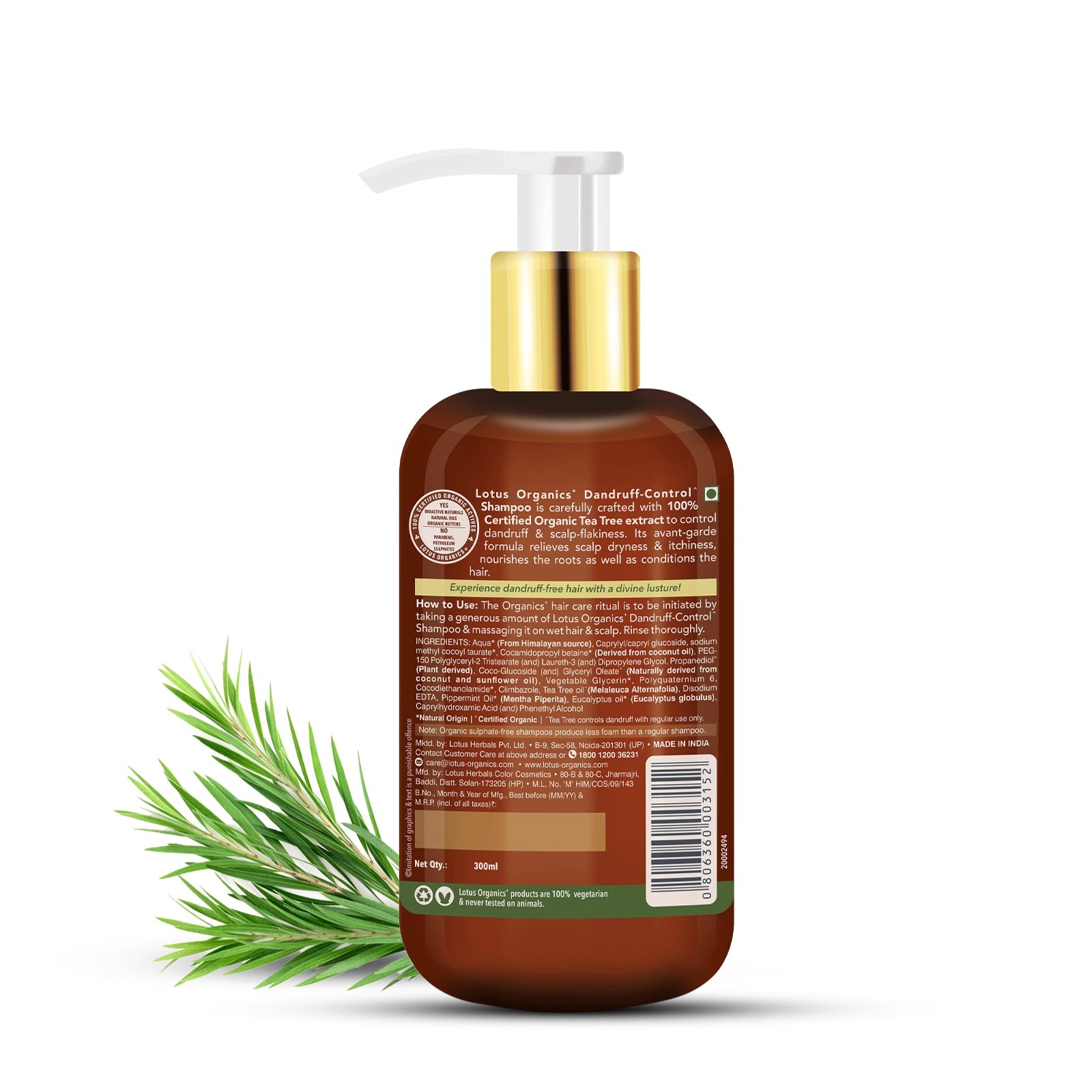 Organics+ Chemical-Free Anti-Dandruff Shampoo 