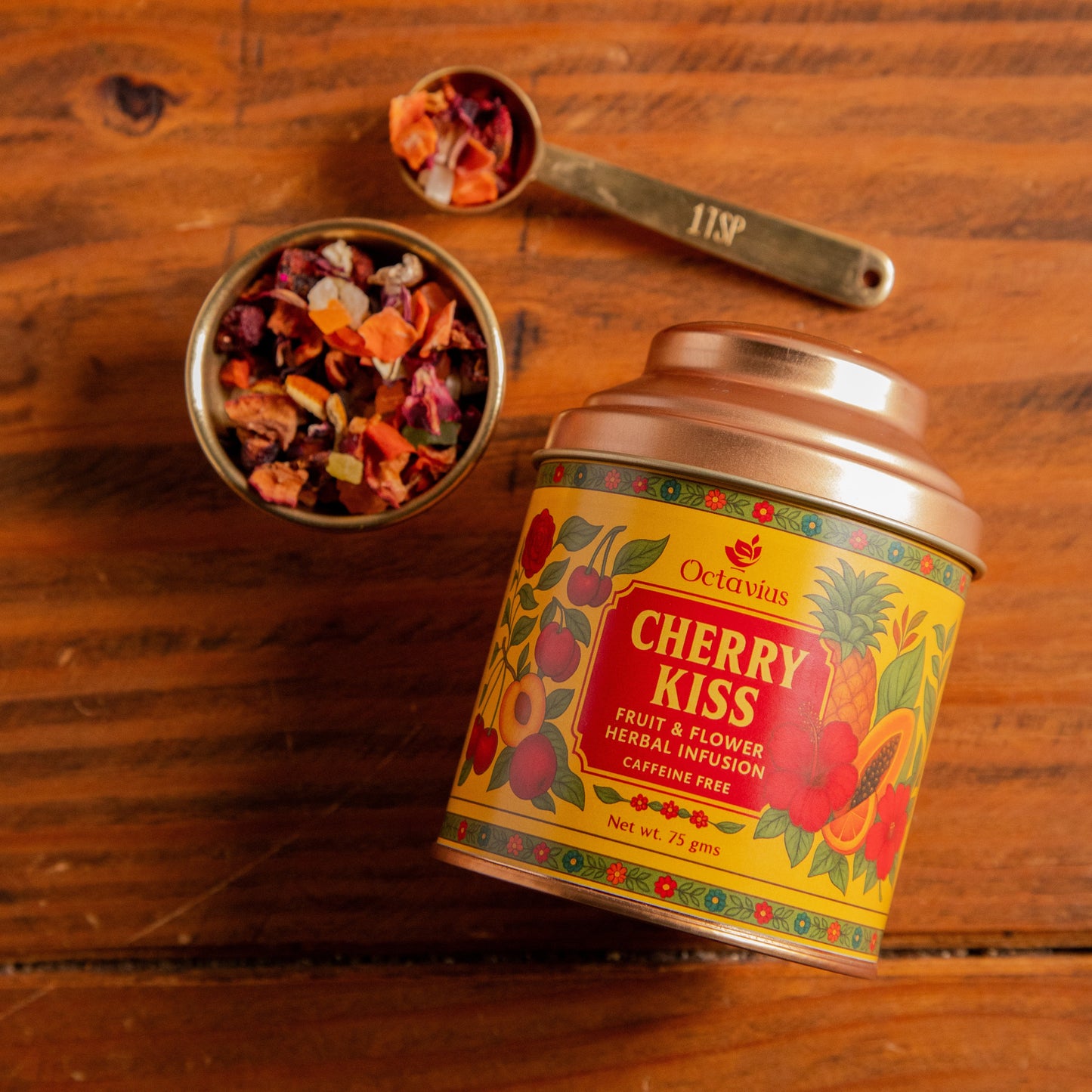 Octavius Cherry Kiss – Fruit & Flower Herbal Infusion (75g) 75g