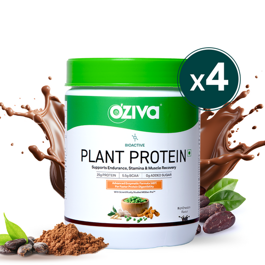 Bioactive Plant Protein for Faster Absorption & Better Digestion Rich Chocolate / Value Pack-500gx4