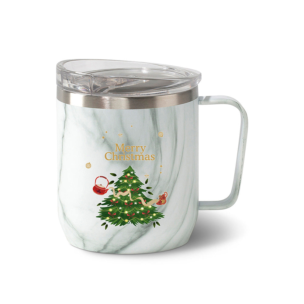Christmas Mug, Insulated, 10.1 Oz, 300ml (White) 1 Oz