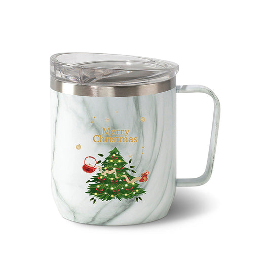 Christmas Mug, Insulated, 10.1 Oz, 300ml (White) 1 Oz