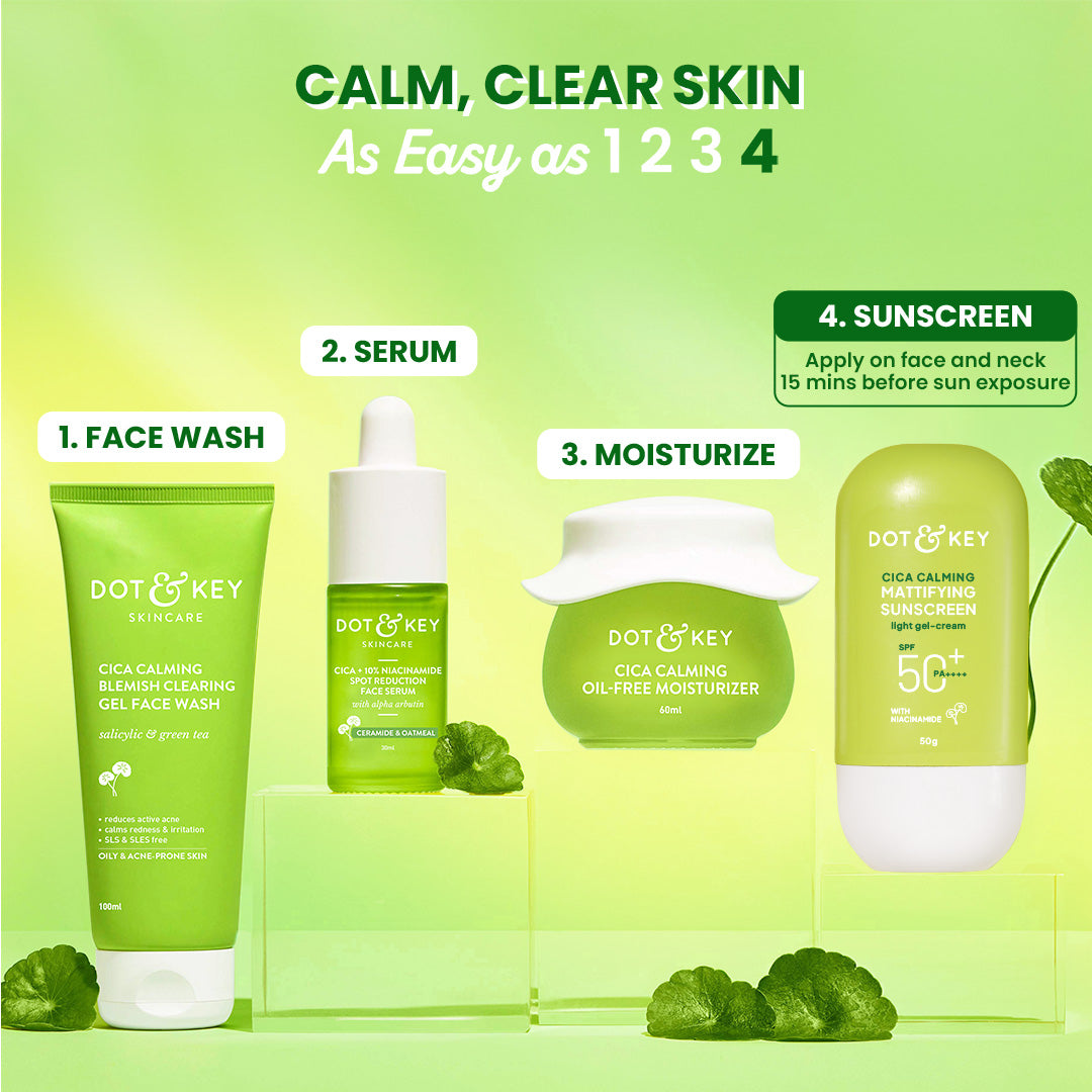 SPF 50+ Cica & Niacinamide Sunscreen 50g - Pack of 2 100g