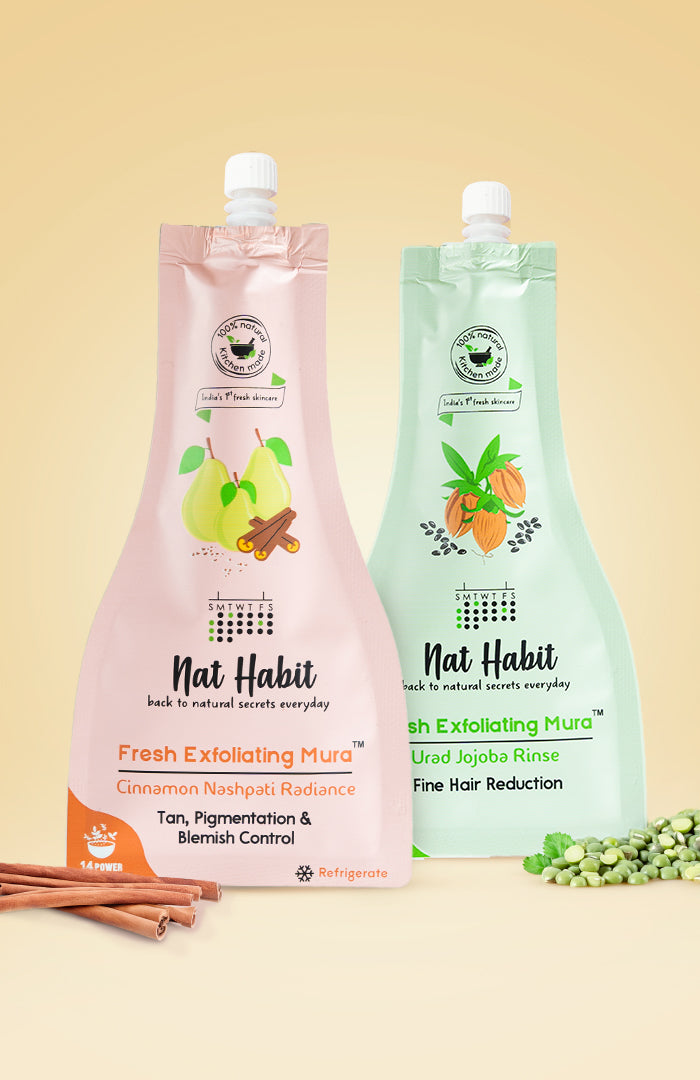 Cinnamon Nashpati & Urad Jojoba Exfoliating Mura コンボパック 2点セット