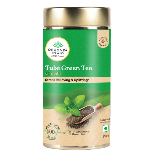 【Organic India】 Tulsi Green Tea Classic｜トゥルシー グリーンティー クラシック｜25 Teabags