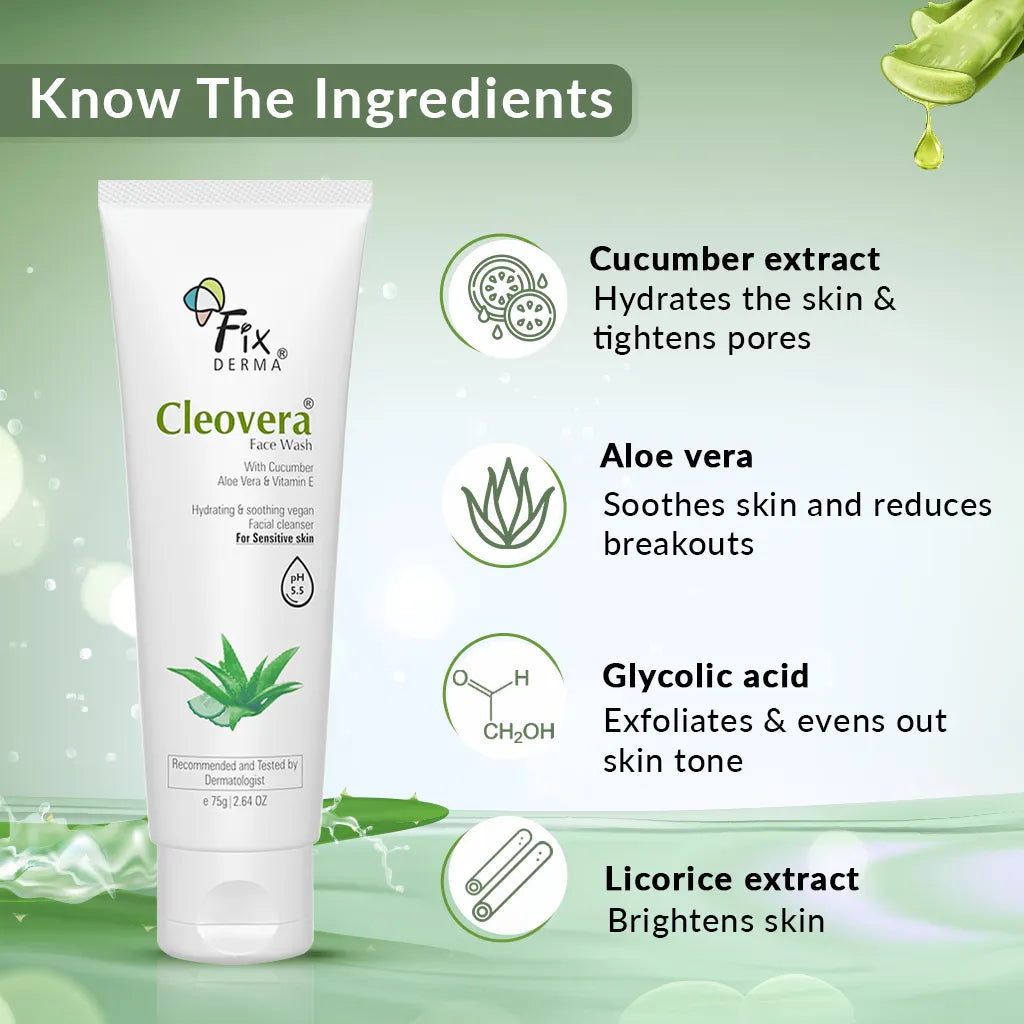 Cleovera & Cucumber Face Wash