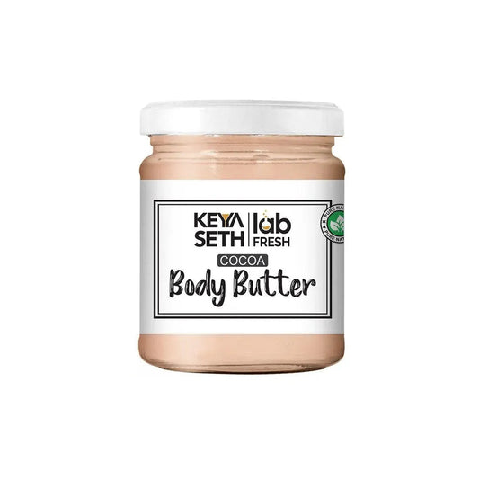 Lab Fresh Cocoa Body Butter with Almond & Coconut Oil for 24hrs Moisturization, Heals Softens Relieves Rough, Dry Skin for Men & Women All Skin Types 190g