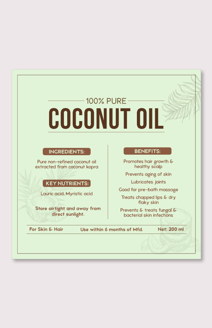 Pure Coconut Oil 200ml