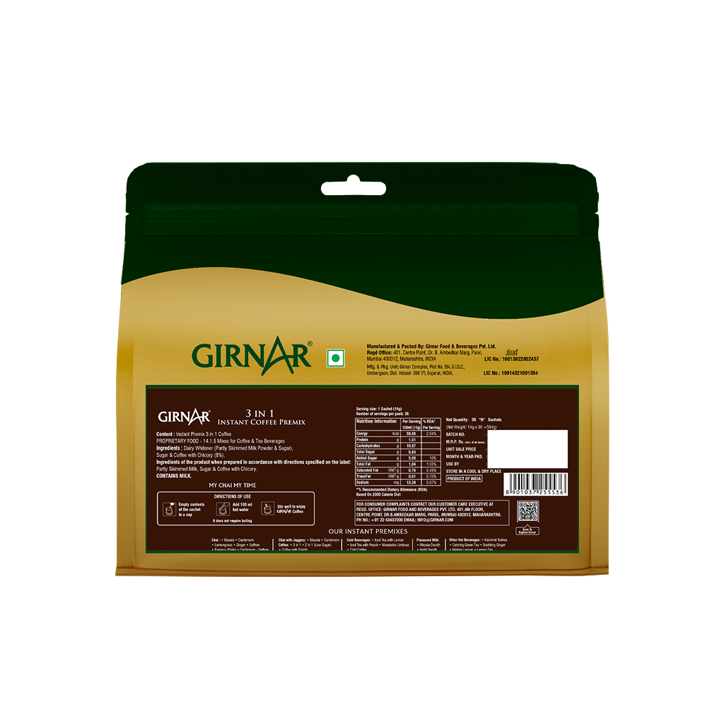 Instant Premix 3 In 1 Coffee 10 Sachets