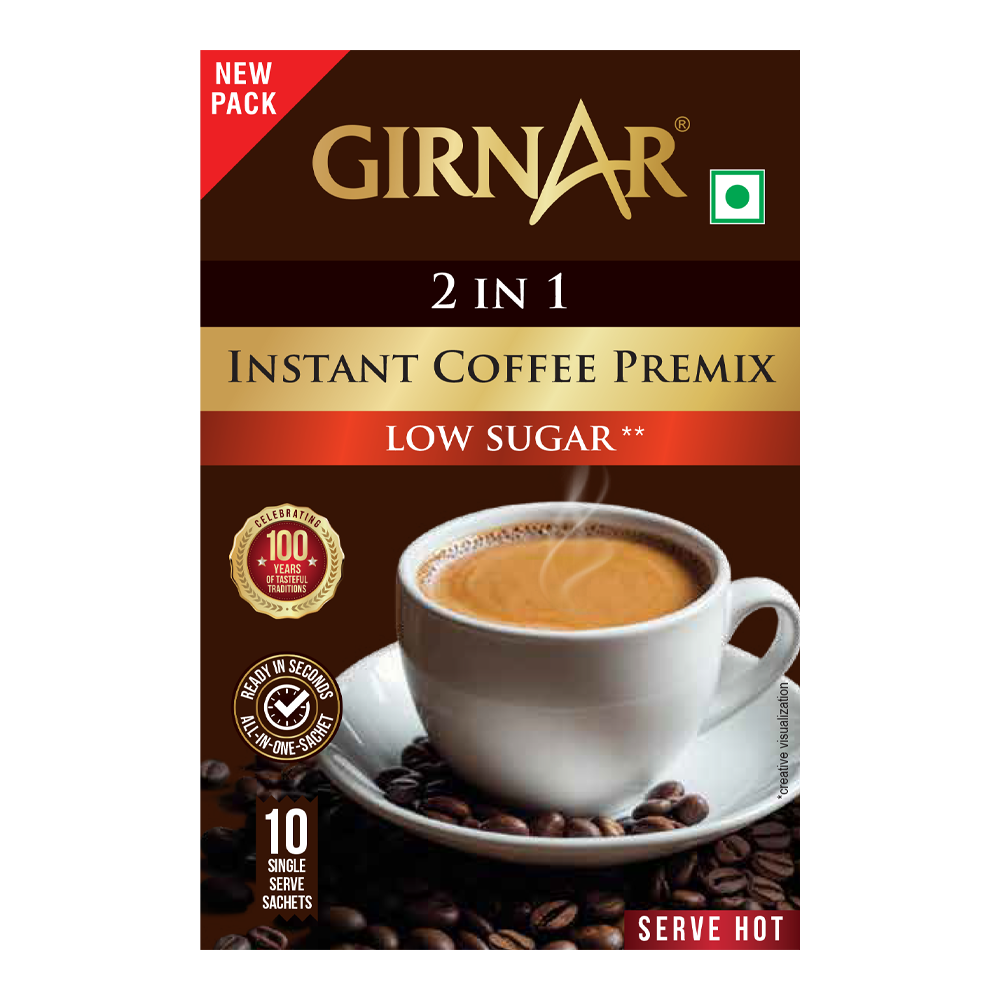 Instant Coffee 2 In 1 (10 Sachets - Low Sugar) 10 Sachets