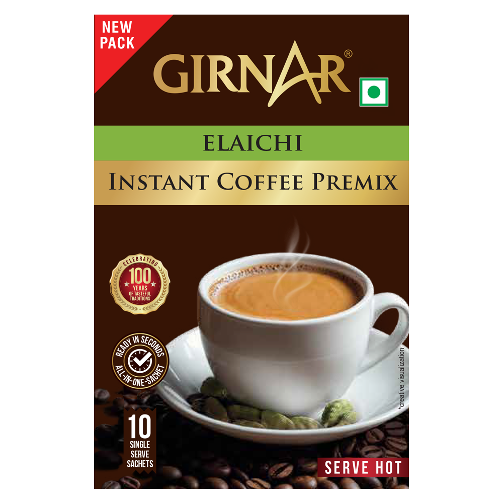 Instant Premix Coffee With Elaichi 10 Sachets