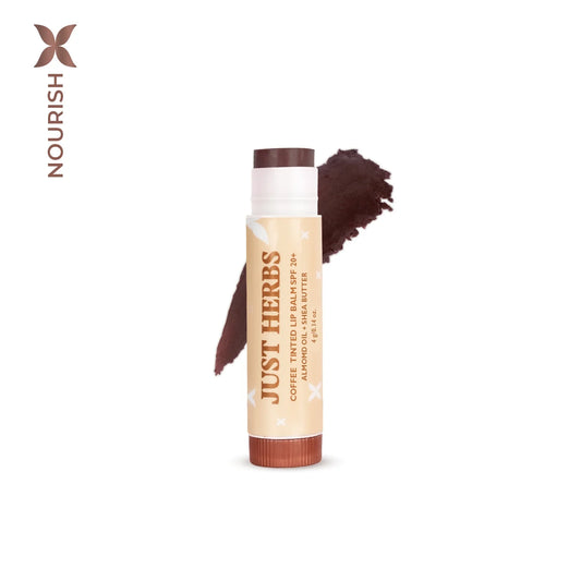 【Just Herbs】 Tinted Lip Balms SPF 20+ Coffee
