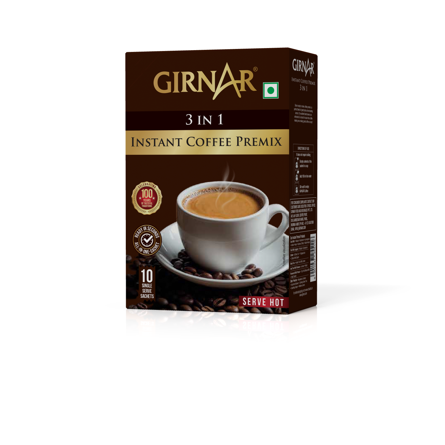 Instant Premix 3 In 1 Coffee 10 Sachets