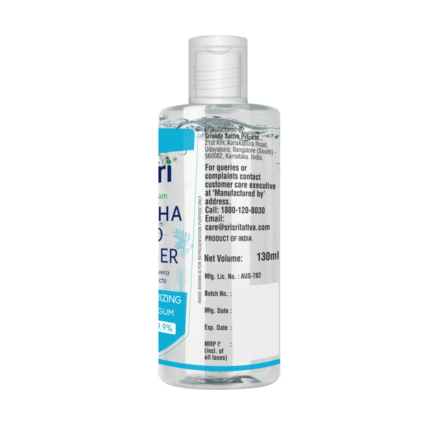 Cologne Splash Hand Sanitiser - 130 ml 130ml