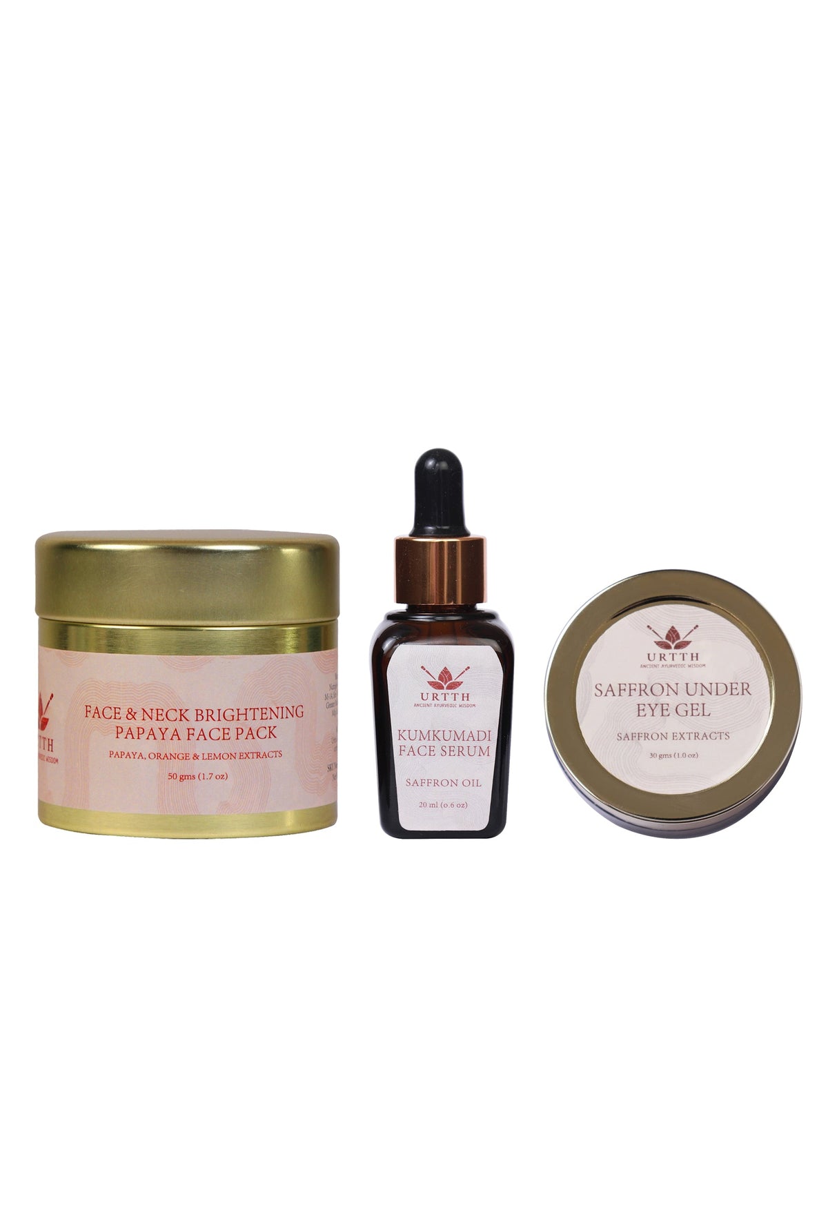 Full Face Care Regime: Kumkumadi, Papaya & Saffron