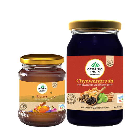 【Organic India】 Honey + Chyawanprash Combo｜ハニー＋チャワンプラッシュ コンボ｜250 g + 500 g
