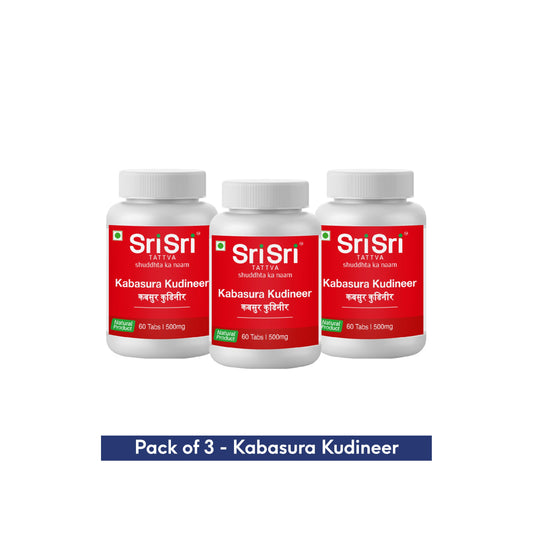 【Sri Sri Tattva】 Kabasura Kudineer Tablets｜ カバスラ・クディニール 錠剤｜ 60錠×3