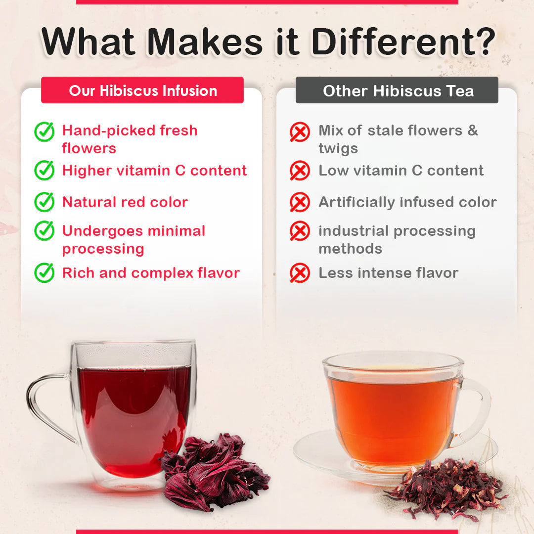 Hibiscus Herbal Tea Sampler Packs - 6 Flavors