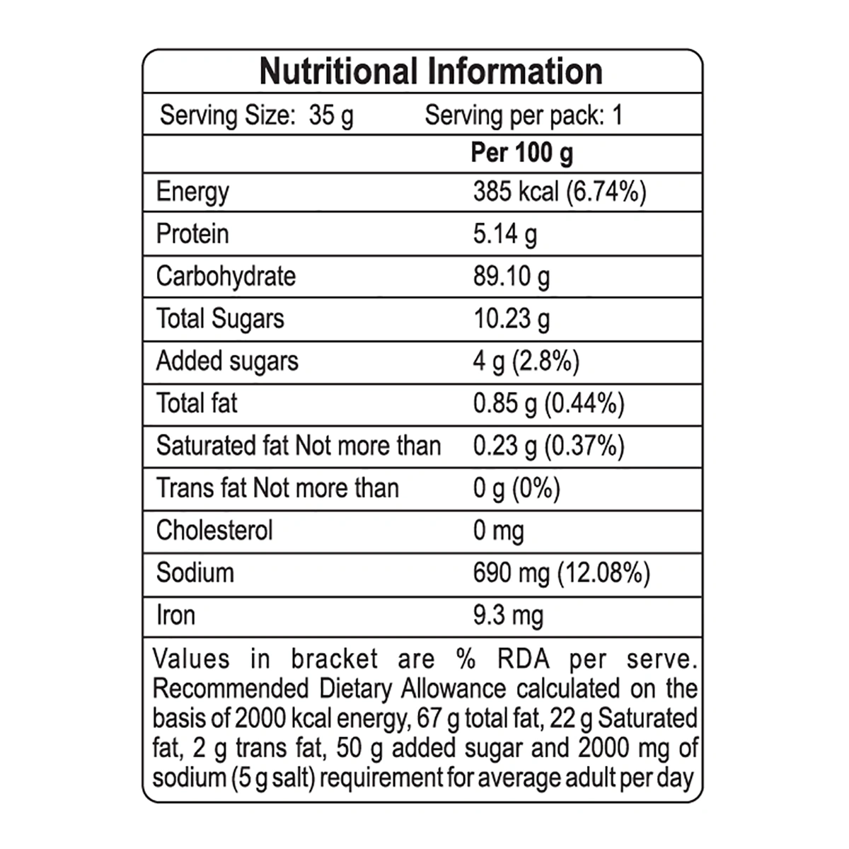 Patanjali Corn Flakes Mix (500 g) 35g
