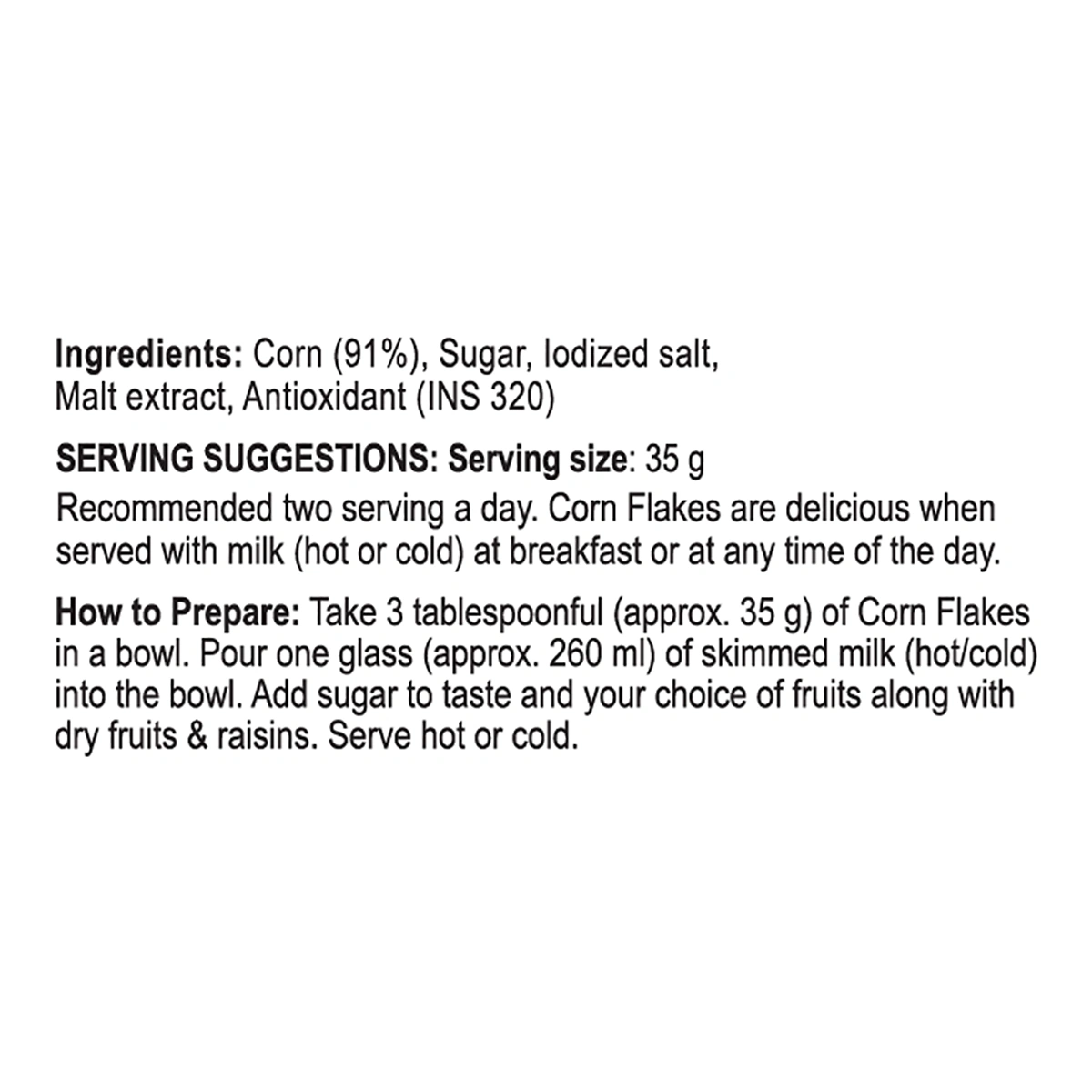 Patanjali Corn Flakes Mix (500 g) 35g
