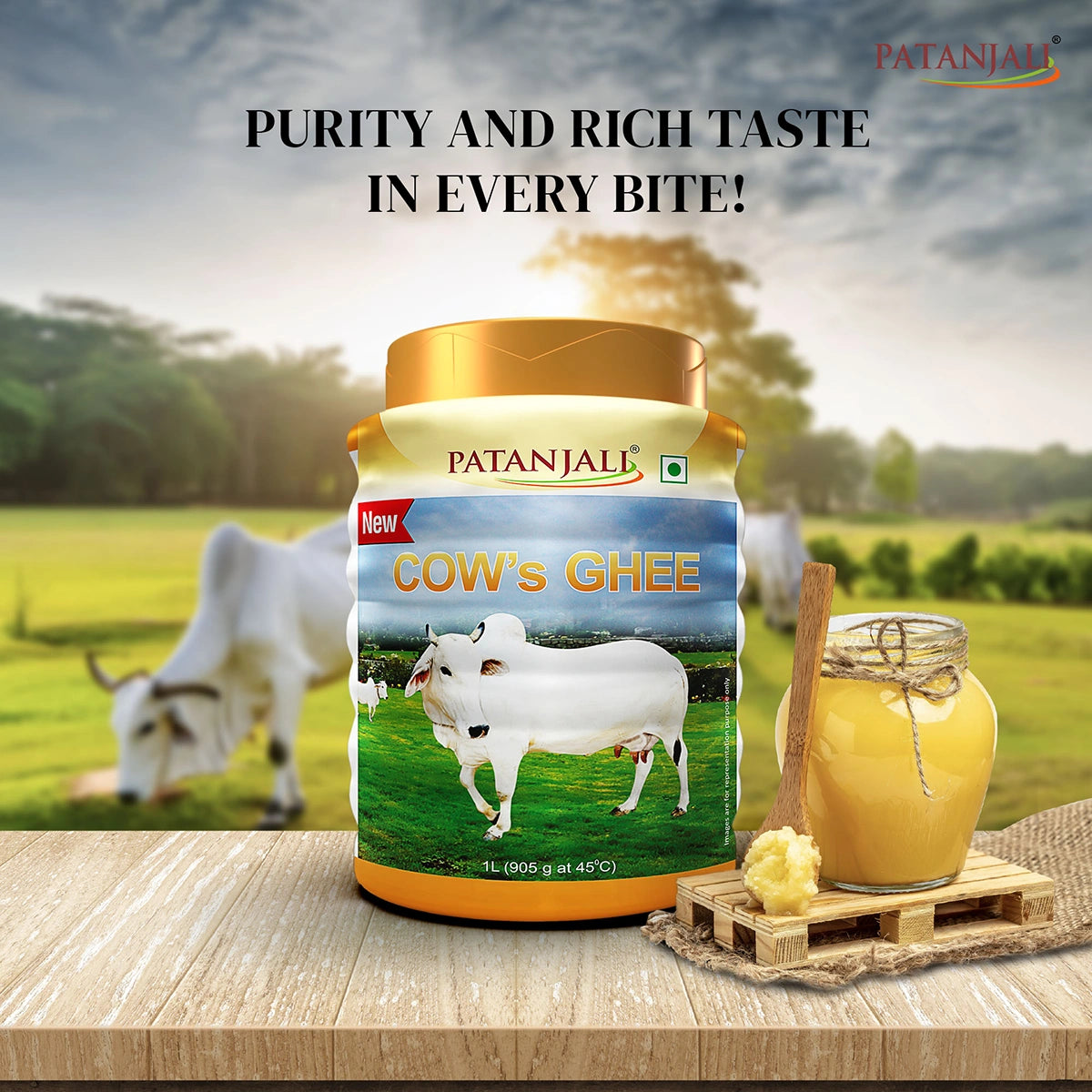 Patanjali Cow's Ghee (PET Jar)