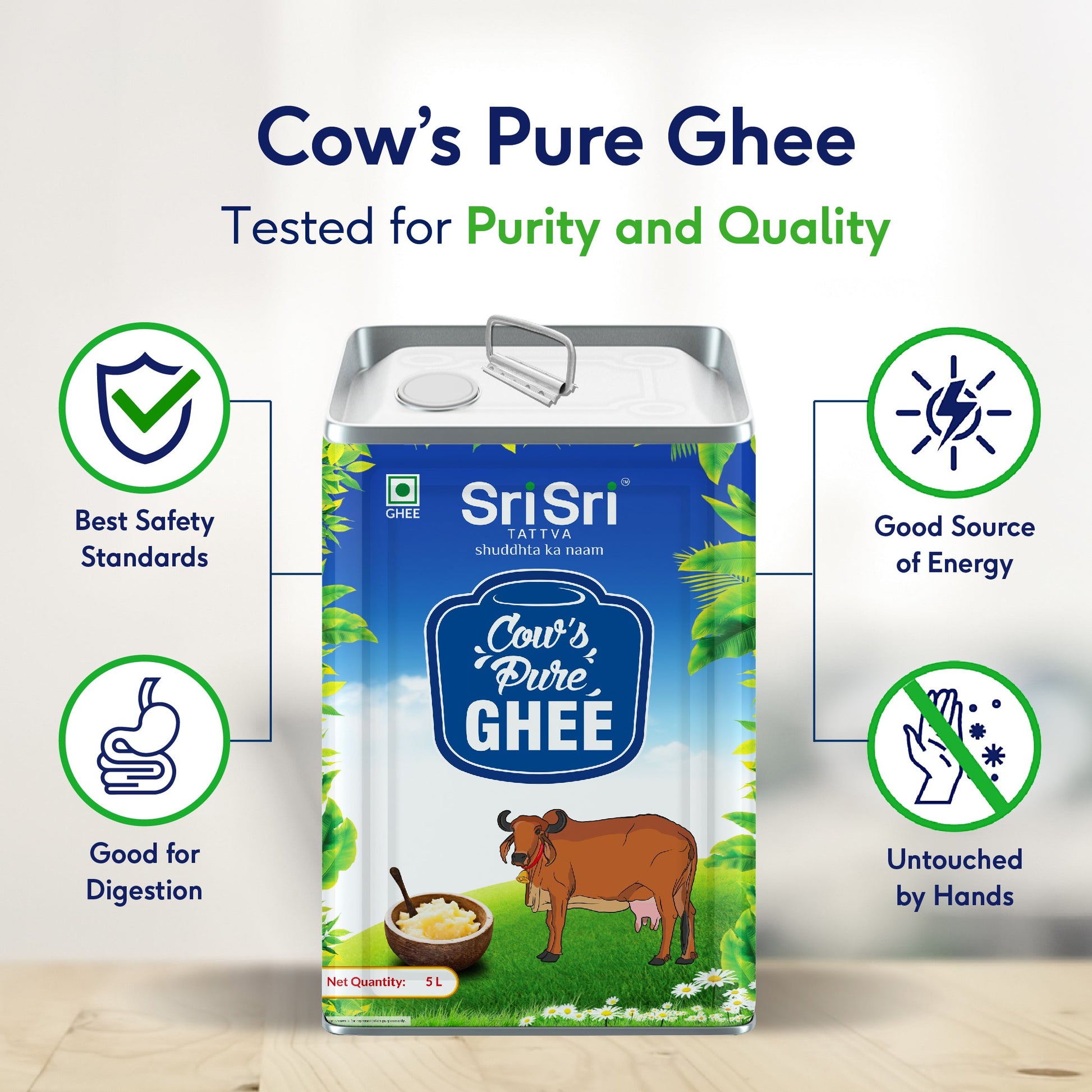 Cow's Pure Ghee, 5 L 5L