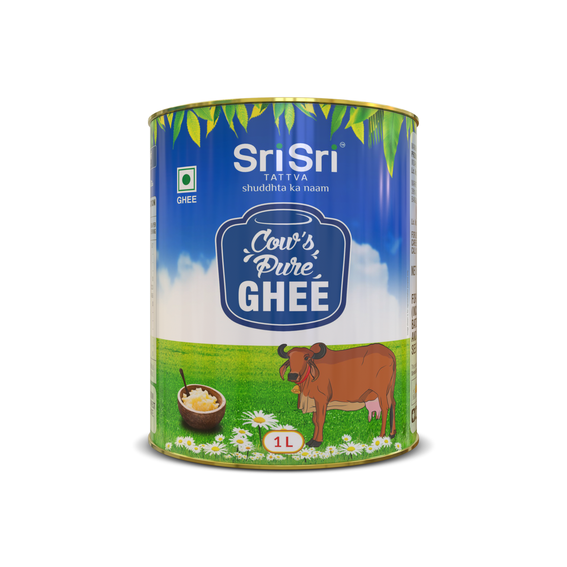 【Sri Sri Tattva】 Cow's Pure Ghee｜ カウズ ピュア ギー｜ 1L