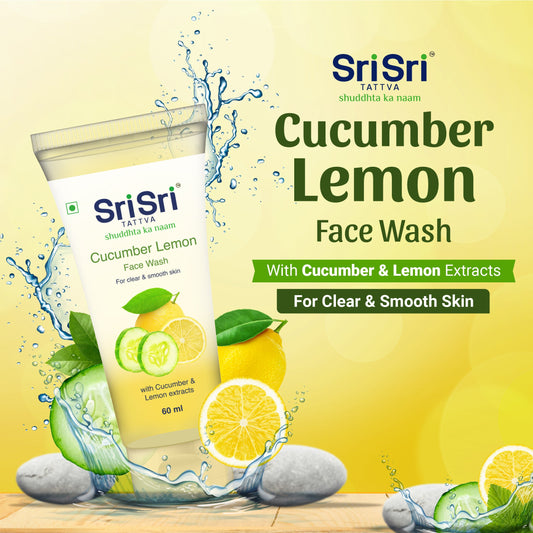 Cucumber & Lemon Face Wash - For Clear & Smooth Skin, 60 ml 60ml