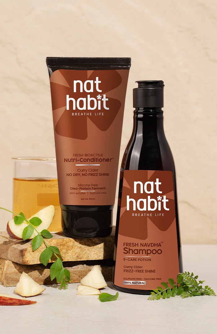 Curry Cider Navdha Shampoo & Nutri-Conditioner シャンプー 250ml + コンディショナー 150ml