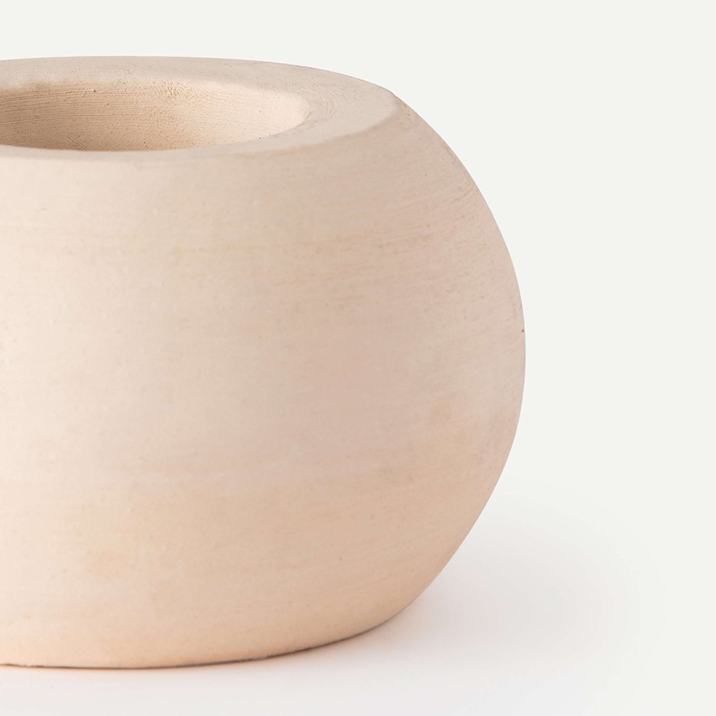 BLANCO CANDLE HOLDER 11.4(幅) x 11.4(奥行) x 7.6(高さ)／直径: 11.4